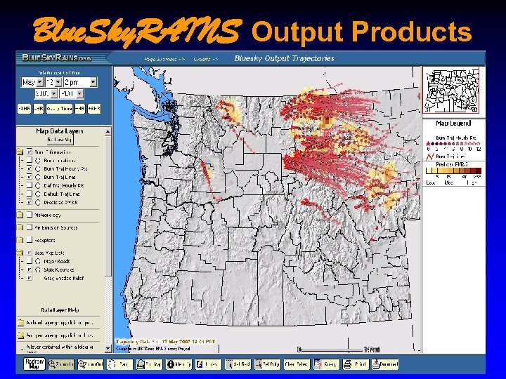 Blue. Sky. RAINS Output Products 