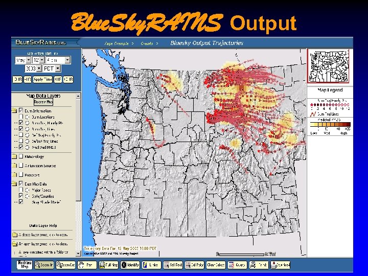 Blue. Sky. RAINS Output 