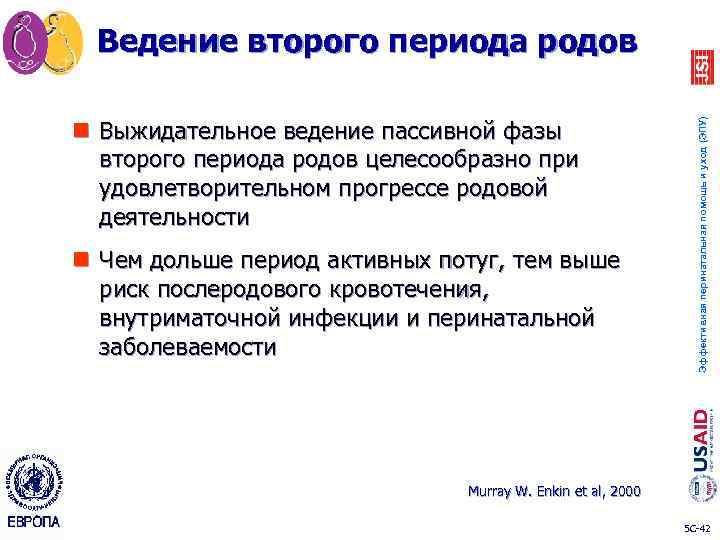 n Выжидательное ведение пассивной фазы второго периода родов целесообразно при удовлетворительном прогрессе родовой деятельности