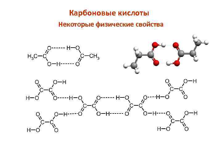 Карбоновые кислоты Некоторые физические свойства 