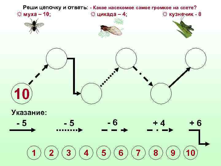 Решить цепочку