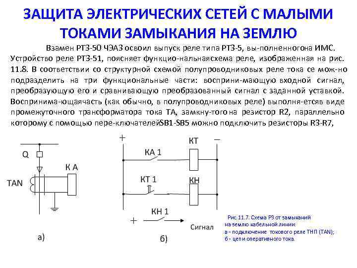 Малый ток. Защита линии от замыкания на землю схема. Релейная защита от однофазных замыканий на землю. Защита линии 6 кв от однофазных замыканий. Защита от однофазных замыканий на землю в сетях 6-10 кв.