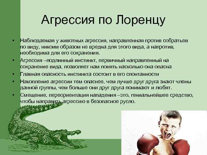 Нужна ли агрессия презентация