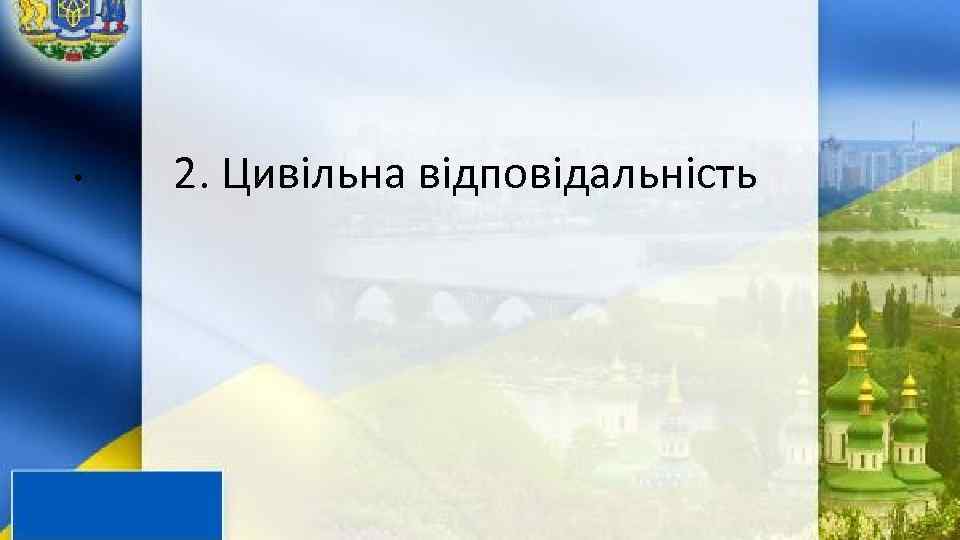  • 2. Цивільна відповідальність 