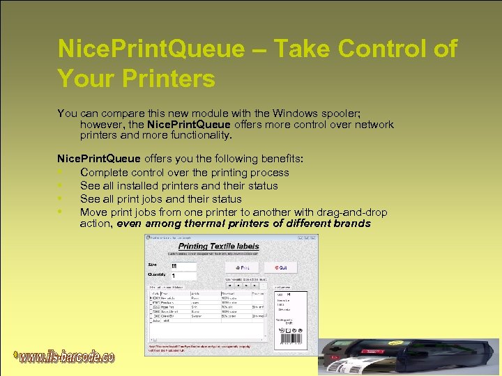 Nice. Print. Queue – Take Control of Your Printers You can compare this new