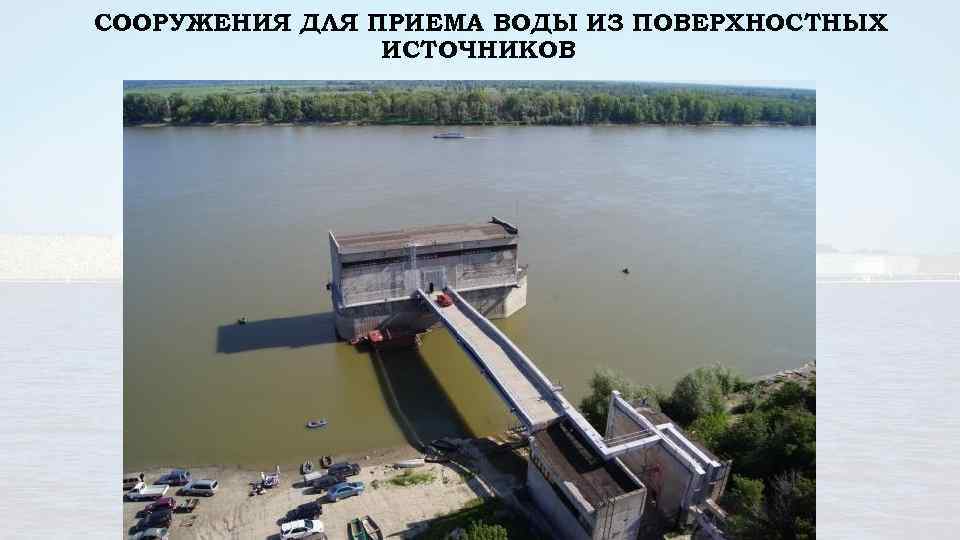 СООРУЖЕНИЯ ДЛЯ ПРИЕМА ВОДЫ ИЗ ПОВЕРХНОСТНЫХ ИСТОЧНИКОВ 