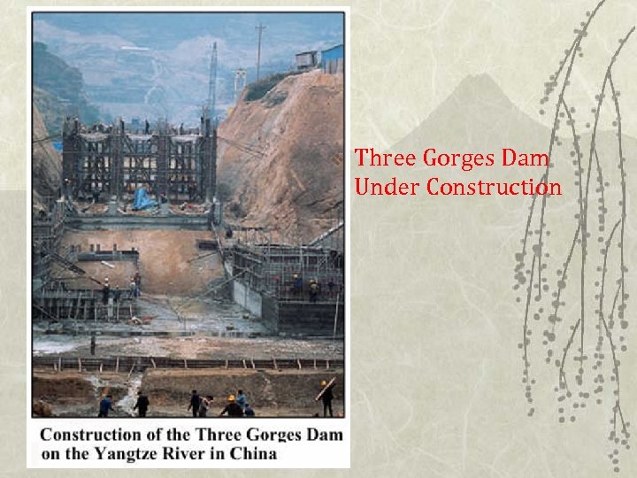 v Three Gorges Dam Under Construction 