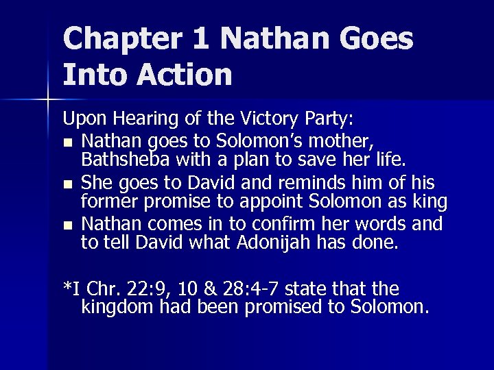 Chapter 1 Nathan Goes Into Action Upon Hearing of the Victory Party: n Nathan