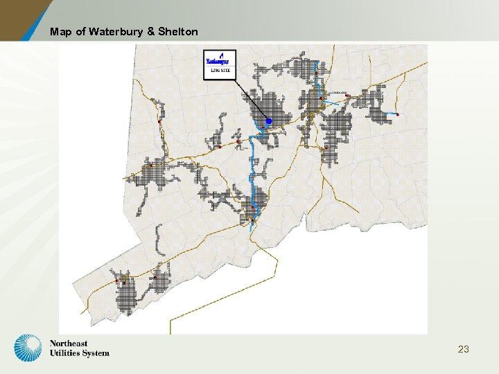 Map of Waterbury & Shelton 23 