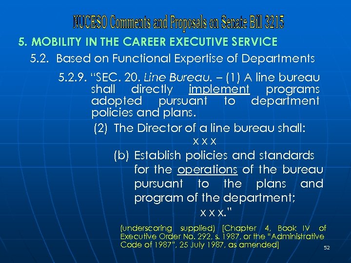 5. MOBILITY IN THE CAREER EXECUTIVE SERVICE 5. 2. Based on Functional Expertise of