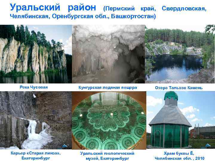 Уральский район (Пермский край, Свердловская, Челябинская, Оренбургская обл. , Башкортостан) Река Чусовая Карьер «Старая