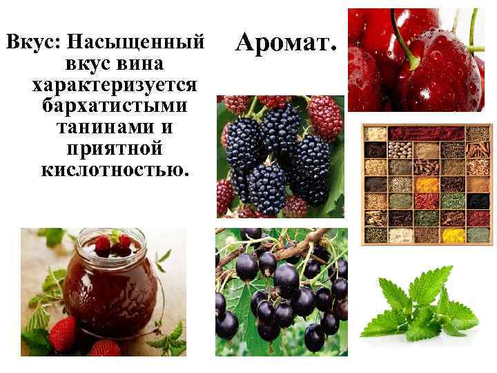 Вкус: Насыщенный вкус вина характеризуется бархатистыми танинами и приятной кислотностью. Аромат. 