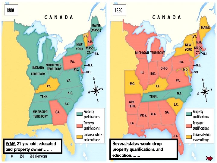 1790 WMA 21 yrs. old, educated and property owner……. voting Several states would drop