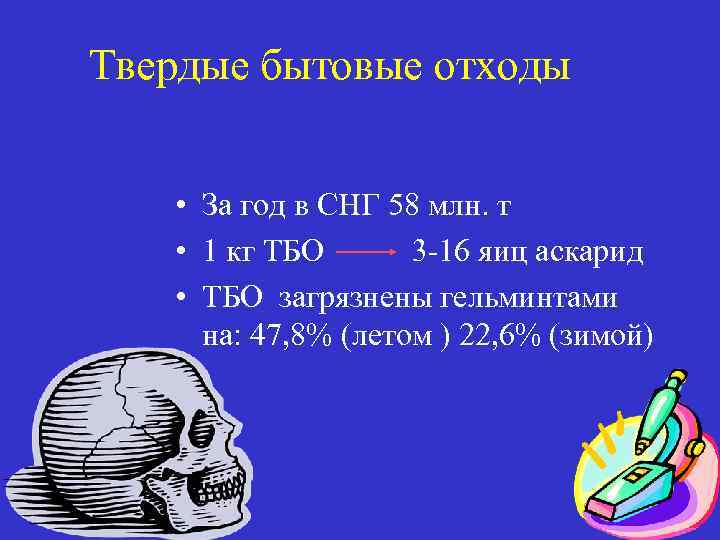 Твердые бытовые отходы • За год в СНГ 58 млн. т • 1 кг