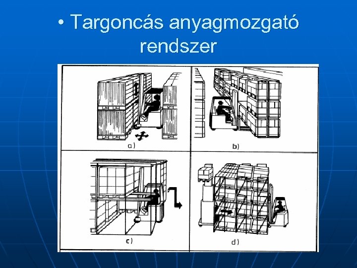  • Targoncás anyagmozgató rendszer 