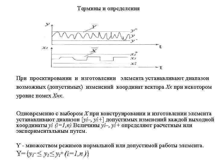 Термины и определения При проектировании и изготовлении элемента устанавливают диапазон возможных (допустимых) изменений координат