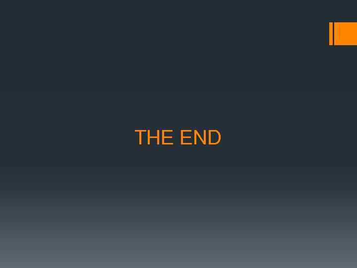 THE END 