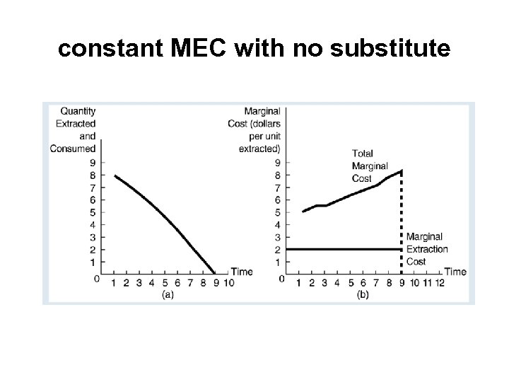 constant MEC with no substitute 