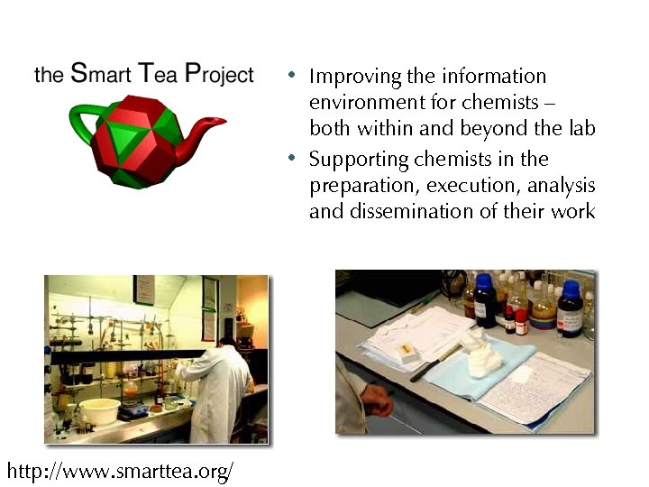 ∙ Improving the information environment for chemists – both within and beyond the lab