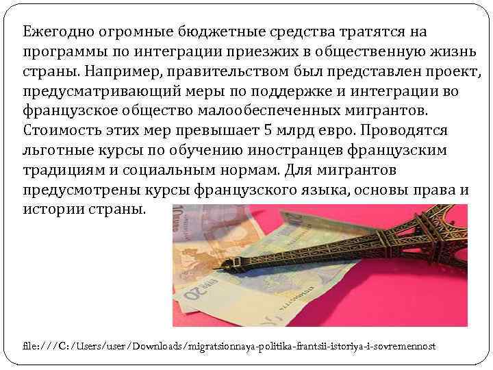 Ежегодно огромные бюджетные средства тратятся на программы по интеграции приезжих в общественную жизнь страны.