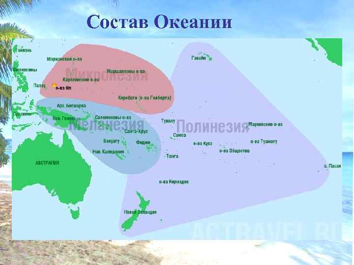 Состав Океании 