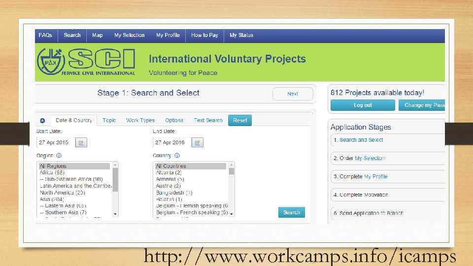 http: //www. workcamps. info/icamps 