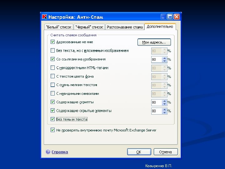 Козыренко В. П. 
