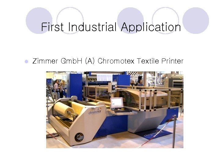 First Industrial Application l Zimmer Gmb. H (A) Chromotex Textile Printer 