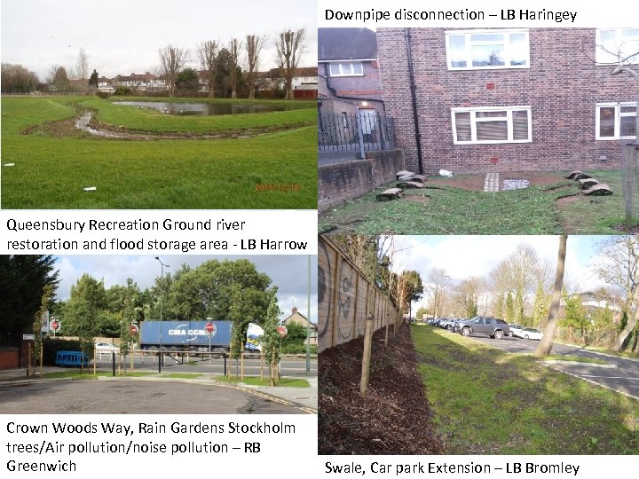 Downpipe disconnection – LB Haringey Queensbury Recreation Ground river restoration and flood storage area