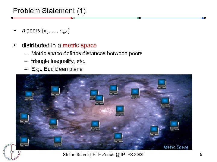 Problem Statement (1) • n peers { 0, …, n-1} • distributed in a