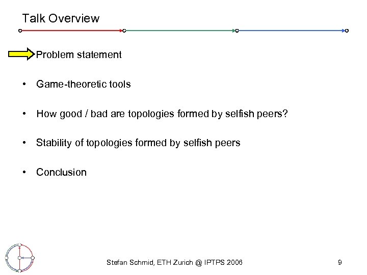 Talk Overview • Problem statement • Game-theoretic tools • How good / bad are
