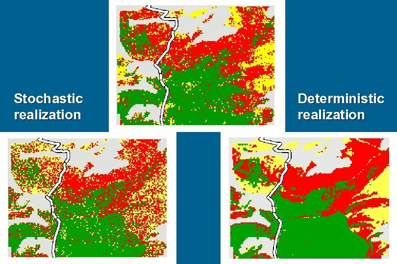Stochastic realization Deterministic realization 