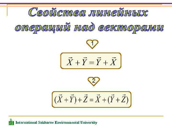 1 2 International Sakharov Environmental University 