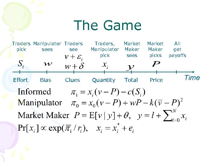 The Game Traders Manipulator Traders pick sees see Effort Bias Clues Traders, Market Manipulator