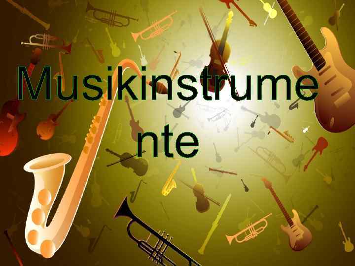 Musikinstrume nte 