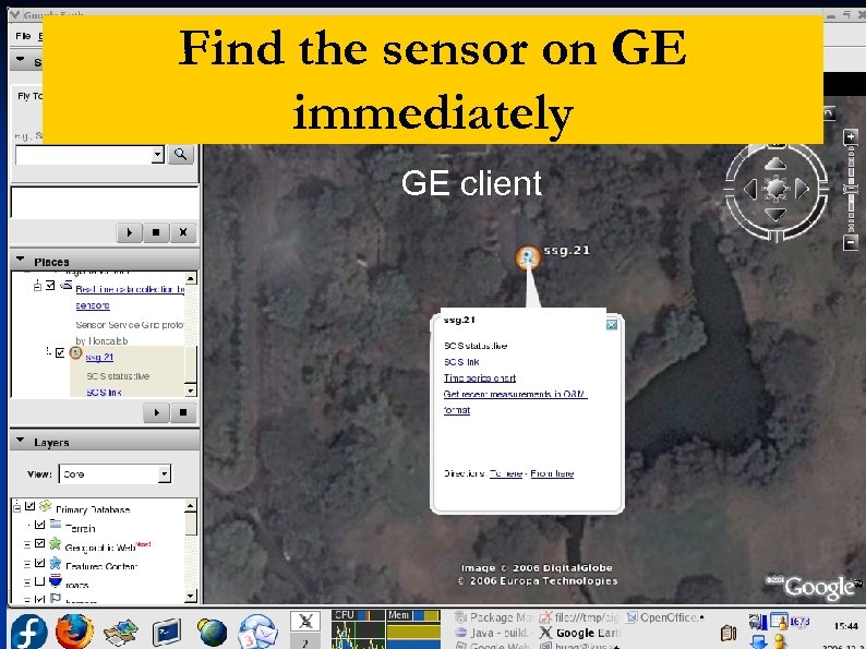 Find the sensor on GE immediately GE client 