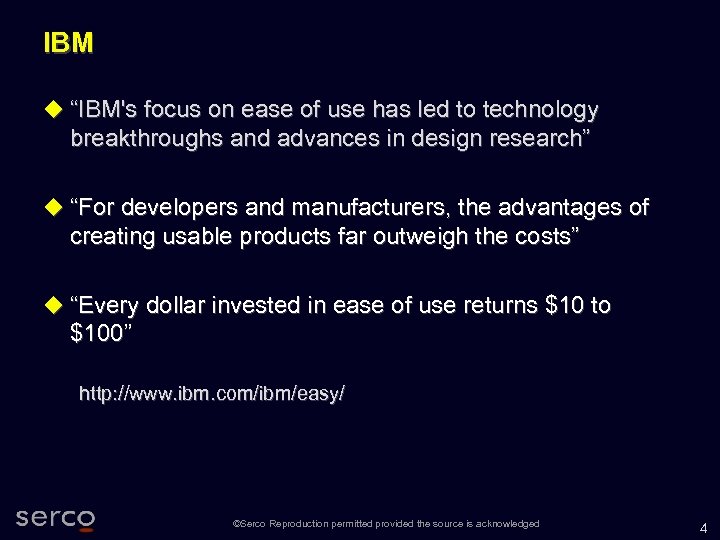 IBM “IBM's focus on ease of use has led to technology breakthroughs and advances