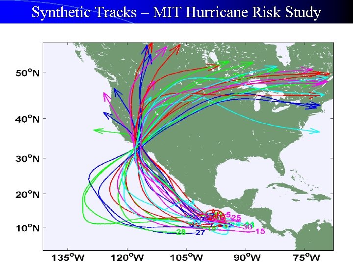 Synthetic Tracks – MIT Hurricane Risk Study 