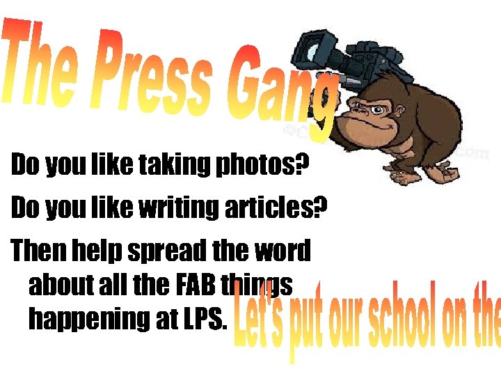 Do you like taking photos? Do you like writing articles? Then help spread the