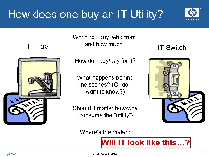 How does one buy an IT Utility? IT Tap What do I buy, who