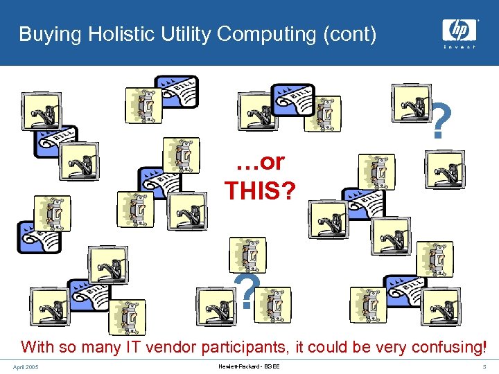Buying Holistic Utility Computing (cont) …or THIS? ? ? With so many IT vendor