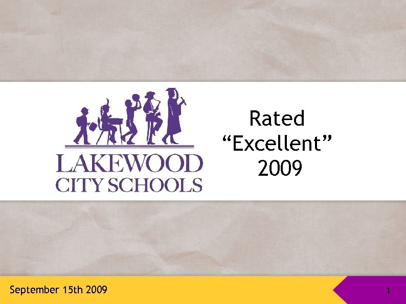 Rated “Excellent” 2009 September 15 th 2009 1 1 