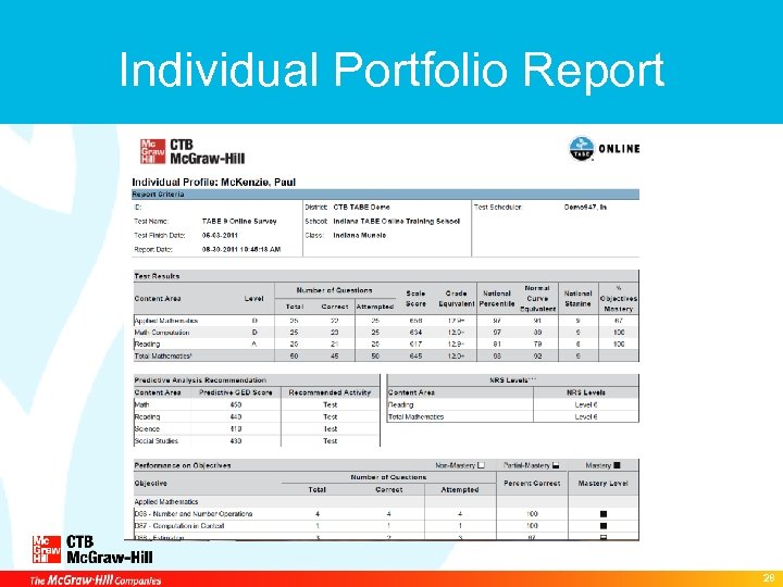 Individual Portfolio Report 28 