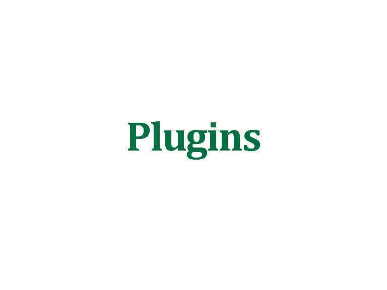 Plugins 
