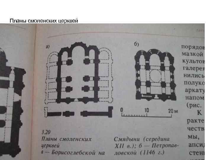 Планы смоленских церквей Для сна устраивали полати – дощатый настил у верхней поверхности печи