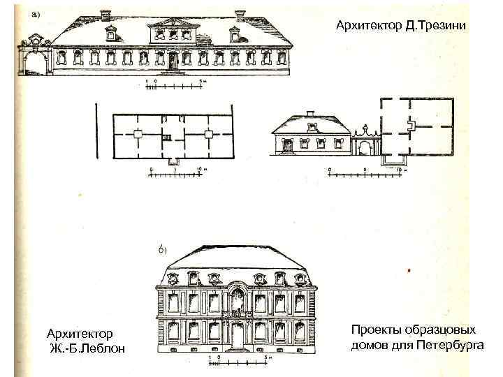 План петербурга леблона и трезини