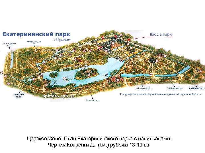 Царское село карта