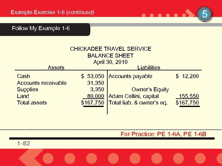5 Example Exercise 1 -6 (continued) Follow My Example 1 -3 Follow My Example