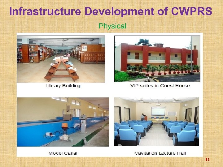 Infrastructure Development of CWPRS Physical 11 