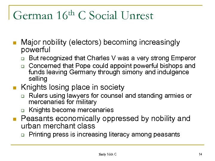 German n q But recognized that Charles V was a very strong Emperor Concerned